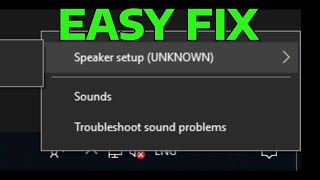 How To Fix Speaker Setup Unknown Error in Windows [upl. by Long]