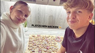 PLÄTZCHEN BACKEN 🧑‍🍳 mit rezept💕🤯 [upl. by Inalaehon351]