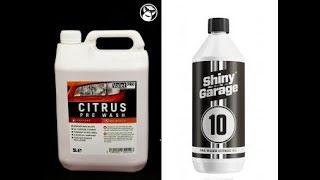 Shiny Garage Citrus Oil VS ValetPro Citrus PreWash [upl. by Ylagam333]