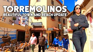 Torremolinos Spain Beautiful Town and Beach Update March 2023 Costa del Sol  Málaga 4K [upl. by Assetan]