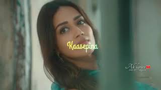 Saradaga kasepina song telugu whatsapp statusPaagal movie song teluguAk lyrics [upl. by Arracat]