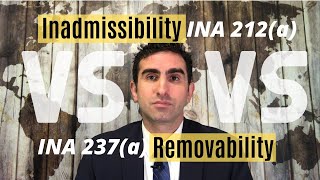 Inadmissibility vs Removability Brief Summary [upl. by Okorih379]