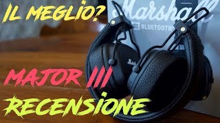 Marshall Major III Recensione  Le migliori onear sul mercato [upl. by Yenar735]