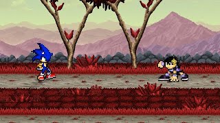 SSF2 Mod Battle Serious Sonic V2 Vs Cinder Kira V3 [upl. by Annamarie651]