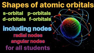 Shapes of atomic orbitals  s p d f orbitals shape  nodes [upl. by Kirchner]