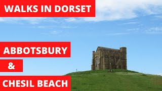 WALKS IN DORSET at ABBOTSBURY CHESIL BEACH amp ABBOTSBURY CASTLE THE JURASSIC COAST 4K [upl. by Fuld712]