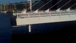 Samuel Beckett bridge opening [upl. by Einitsed48]