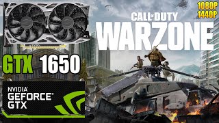 Call of Duty Warzone  GTX 1650  1080P amp 1440P  Low amp High Settings [upl. by Nnor]