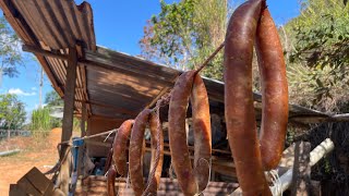 Preparando una Rica 😋 Longaniza de cerdo receta casera [upl. by Milzie]