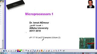 Microprocessors I Lec28 Examples LEcture 2 Arithmetic operationsمحا28 أمثله [upl. by Acenes632]