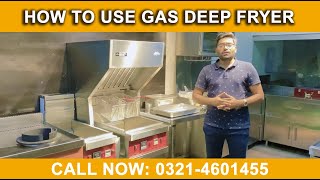 Double Basket Gas Deep Fryer  learn How To Use Deep Fryer [upl. by Akcinehs178]