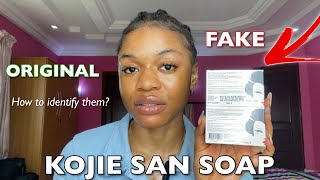 3 things that differentiate the ORIGINAL from the FAKE Kojie San Soap  The Best Soap to use in 2023 [upl. by Kirstyn]