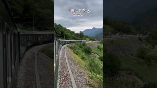 📍Flam Railway Norway travel shorts shortsvideo mountains flam norway [upl. by Tereb549]