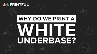 White Underbase in DTG printing  Printful Print On Demand [upl. by Aihsram]