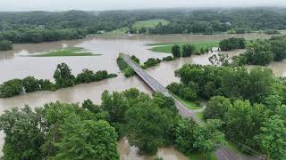 Flooding on the Winooski River in Essex Vermont [upl. by Barty]