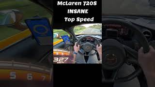 McLaren 720S Hits Insane Top Speed On AUTOBAHN [upl. by Adnalram]