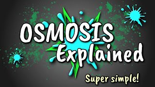 Osmosis Explained [upl. by Hamrnand645]