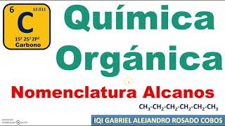 Nomenclatura de Alcanos Introducción Nomenclatura de Química Orgánica [upl. by Ardie]