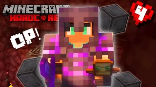 I MADE FULLY NETHERITE ARMOR In MINECRAFT HARDCORE [upl. by Lydell]