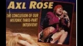 Axl Rose Interview quotRIP Magazine 1992quot part 33 One in a Million My world favorites bands [upl. by Ponce]