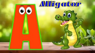 Alphabet Phonics Song for Kids  A for Alligator  Phonics Song for Toddlers Alphabet Song [upl. by Pyne550]