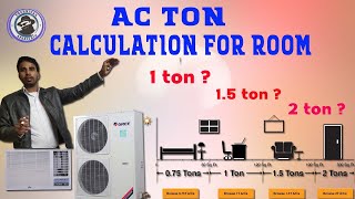 How to Calculate AC Ton For Room AC कितने टन का लेना चाहिए in Hindi [upl. by Qulllon]