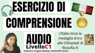 ITALIAN LISTENING EXERCISE LEVEL C1  learn Italian ASCOLTO Italiano C1 [upl. by Aikkan974]