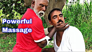 ASMR  OLD BARBER DOING POWERFUL MASSAGE  FOR BABA KALU AGE IS JUST A NUMBER  ANTISTRESS [upl. by Yrem]