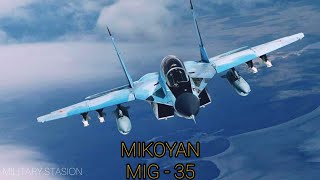 Russian Mikoyan MiG35 fighter jet in amazing action [upl. by Oirad577]