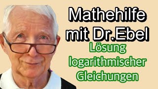 Berechnung von loggarithmischen Gleichungen [upl. by Letnoj453]