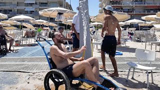 The world’s most accessible beach  Antibes NICE FRANCE [upl. by Yart]