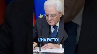 PAZZÊSCÖ MATTARELLA HA UFFICIALMENTE BLOCCATO TUTTO MELONI È SCOSSA DALLANNUNCIO short games [upl. by Al]