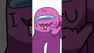 Among us Rodamrix  I ❤️ LOVE YOU  Pink x Purple  animation meme amongus rodamrix tanimate [upl. by Kraul]