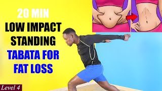 20Minute LowImpact Standing Tabata Workout for FAT LOSS [upl. by Barbara-Anne]