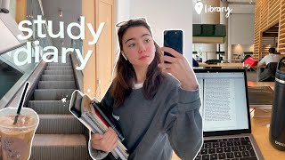 study diaries  college days in my life library productive study vlog [upl. by Tristram86]