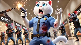 Kitten lost his Father😿 Became Police Revenge😻 cat cute ai catlover catvideos cutecat aicat [upl. by Leorsiy]