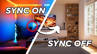 Are TVs Better with Synced LEDs Hue Color Test  Fancy Sync Box [upl. by Yedarb]