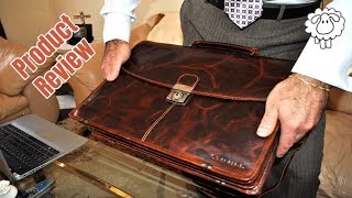 STILORD Leather Briefcase quotMiguelquot Review Was It Worth The Money [upl. by Drhacir]