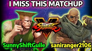 👑STREET FIGHTER 5 ➥ SunnyShiftGuile GUILE ガイル VS saniranger2106 SAGAT👑 NOSTALGIC BATTLES [upl. by Leummas]