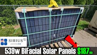 WHOA 415w539w BiFacial Solar Panels for 187ea Assembled in USA [upl. by Anahir144]