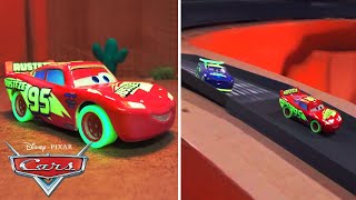 Lightning McQueen vs Will Rusch at the Ornament Valley Race Competition  Pixar Cars [upl. by Ladnek]