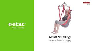 Molift Net Sling application  How to fold and apply Molift net slings [upl. by Orest]