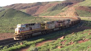 The Driverless Iron Ore Trains Of Rio Tinto Australia [upl. by Darcia]