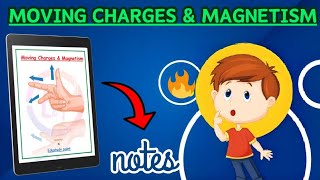 Moving charges and magnetism Class 12th Physics chapter 4 Best NOTES  Edustudypoint [upl. by Eusoj]