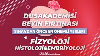 DUSAKADEMİSİ BEYİN FIRTINASI  DUS Fizyoloji Sınavdan Önce En Önemli Yerler [upl. by Koffler]