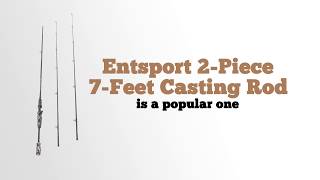 Entsport 2 Piece 7 Feet Casting Rod 1 0 [upl. by Veneaux]