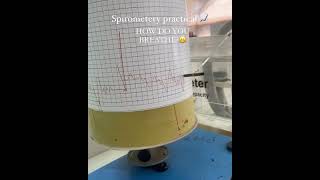 Spirometery Physiology Practicalmedschool medschoolvlogs medschoolmotivation mbbsstudent [upl. by Euqinamod]