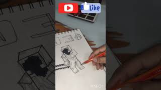 Drawing entity 303 minecraft shortsvideo art entiry 303  minecraft rap [upl. by Alihet850]