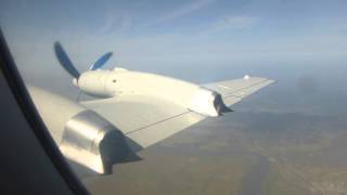 Inflight in an Air Koryo Il18 between Wonsan and Pyongyang [upl. by Sokcin]