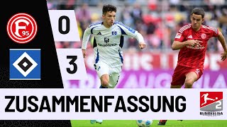 Fortuna Düsseldorf 03 Hamburger SV Glatzel Double Secures Dominant Away Win [upl. by Hanoy]